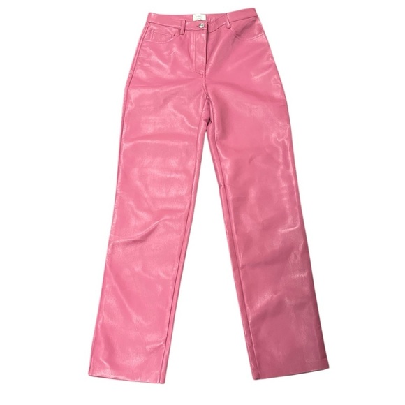 Wilfred Melina vegan leather pants in pink - size 4 - Picture 4 of 8